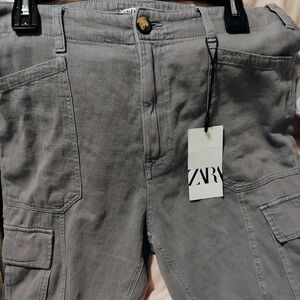 Zara Charcoal Utility Pants